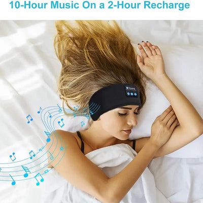 Sleeping Headphones Headband Music Ear Phones Eye Mask For Side Sleeper Garaz Box